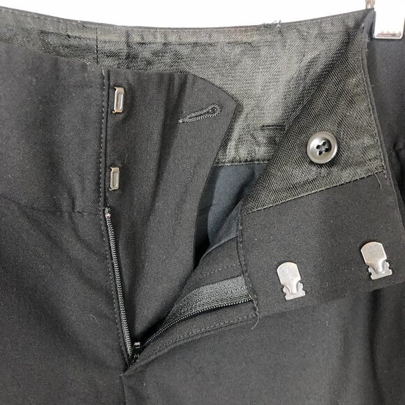 Banana REPUBLIC Martin Fit‎ Stretch Wool Black Flare Lined Pants Sz 2 - Picture 4 of 10